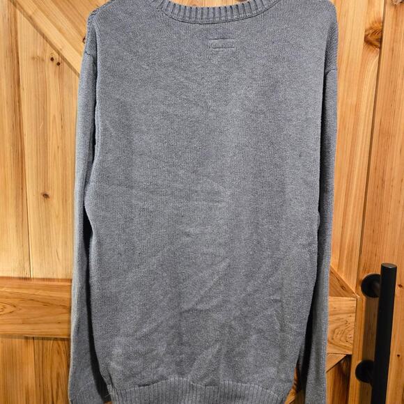 St. Johns Bay Grey Sweater Mens Large - Picture 2 of 7